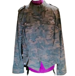 Lane Bryant Camo Skull Jacket